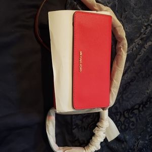 Red Michael Kors Crossbody